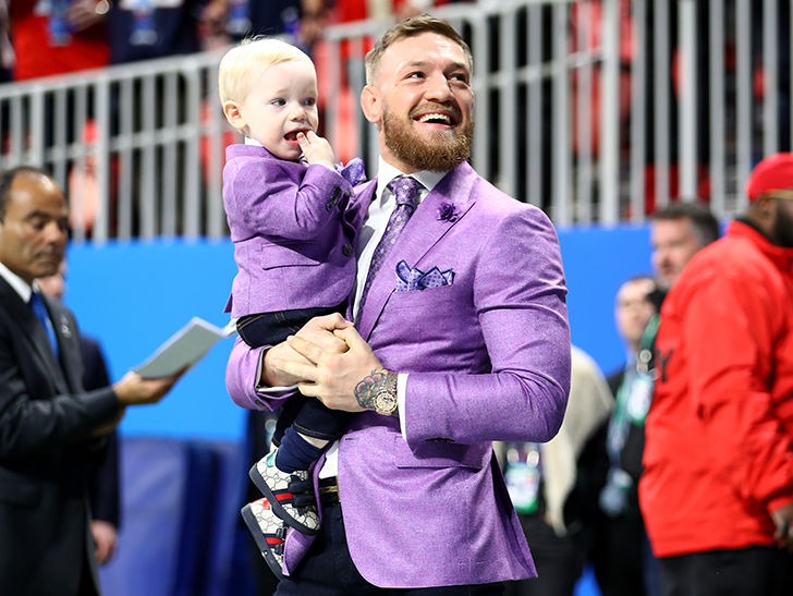 Conor McGregor Brings Conor Jr. to Super Bowl, The Stars Arrive!