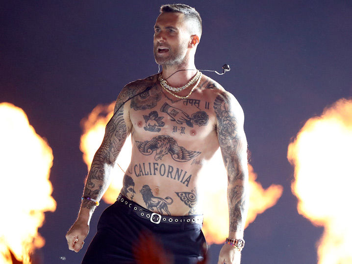 Maroon 5's Super Bowl Halftime Features Shirtless Adam 