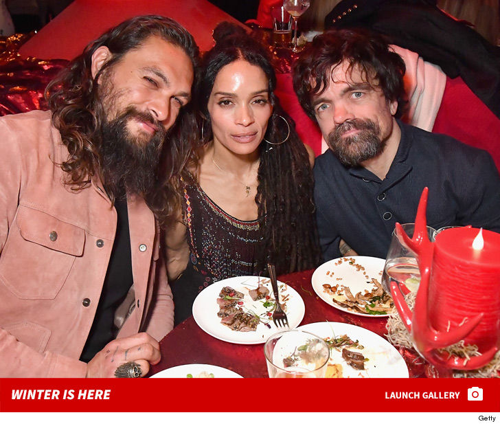 Jason Momoa Peter Dinklage Hit Up Game Of Thrones Premiere After