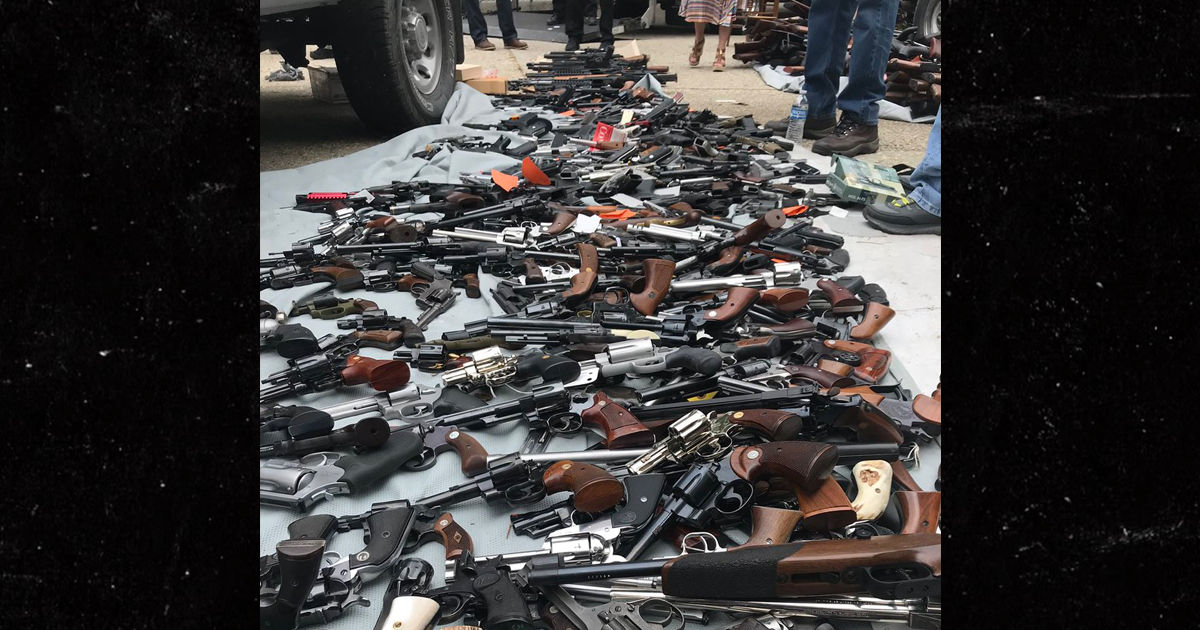 Massive Gun Confiscation in Exclusive Los Angeles Neighborhood