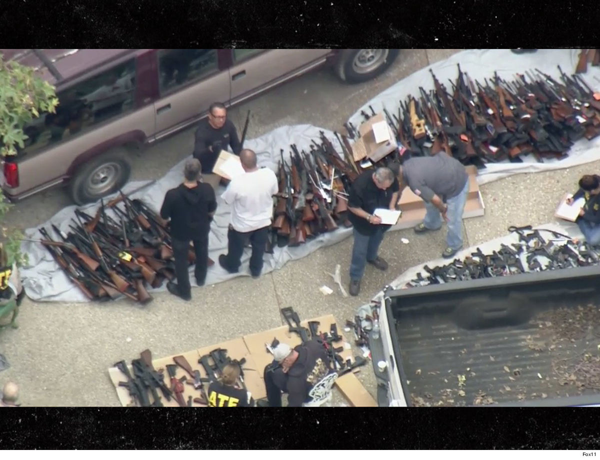 Massive Gun Confiscation in Exclusive Los Angeles Neighborhood